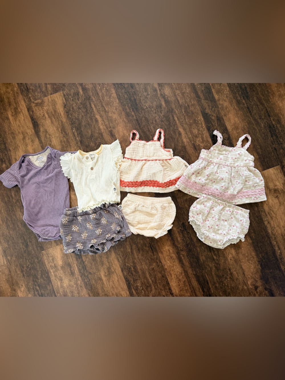 Organic Cotton Bundle Girls Sizes 6-12 months
